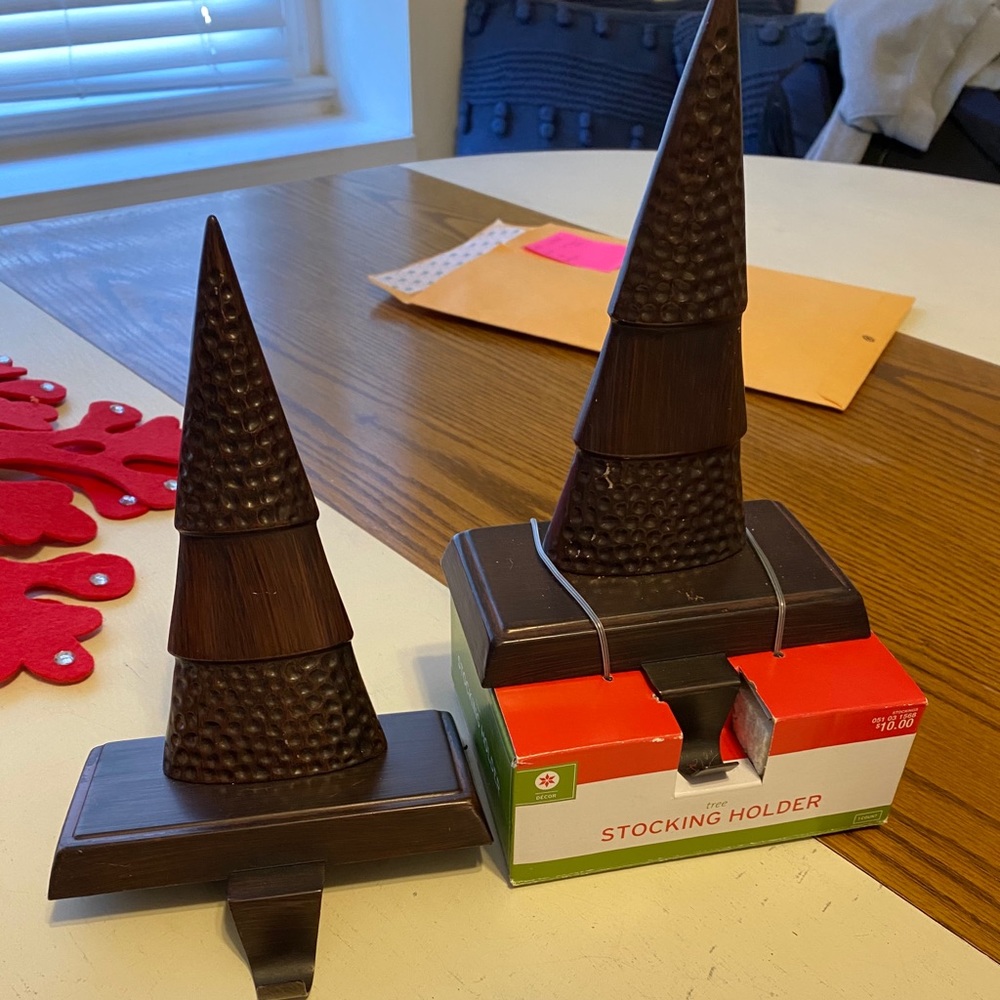 Christmas tree stocking holders